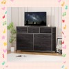 Garvee Wide 10 Drawer Dresser & TV Stand for 47 to 55 Inch TVs - Multi-Functional Storage Chest with Metal Frame and Waterproof Wood, White - 2 of 4