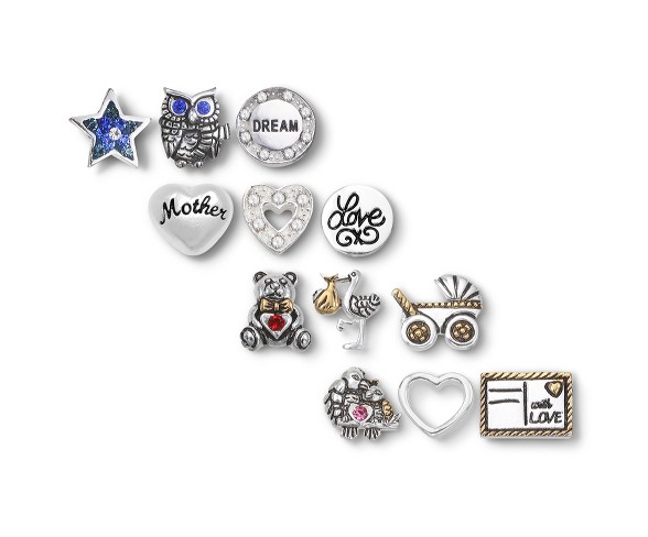 Treasure Locket Silver Plated Charm - Silver