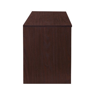 Walnut 59" Farmhouse TV Stand with Sliding Barn Doors