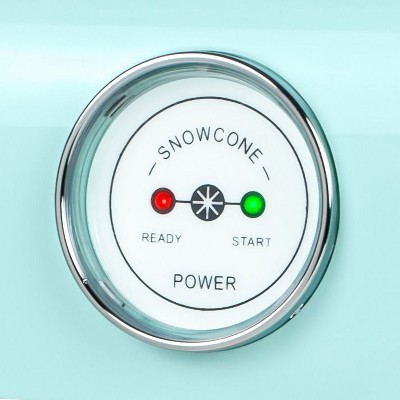 Aqua Retro Snow Cone Maker with Stainless Steel Blades
