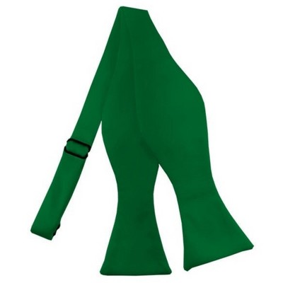 Men's Solid Color 2.75" x 4.75"  Adjustable 16" - 22" Self-Tie Bow Tie for Tuxedo & Wedding