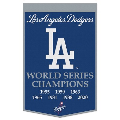 Los Angeles Dodgers World 2020 Champions Logo 3x5 Pole Flag