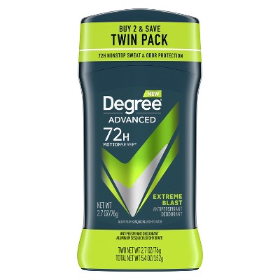 Degree Men Advanced Protection Antiperspirant Deodorant Extreme Blast, 2.7 oz, 2 Pack