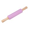 Unique Bargains Silicone Smooth Wooden Handle Non-Stick Kitchen Rolling Pin - 3 of 4