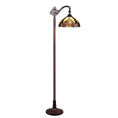 Chloe Lighting CH38632AV11-RF1 Adia Tiffany-Style Dark Bronze Floor Lamp 11" Shade