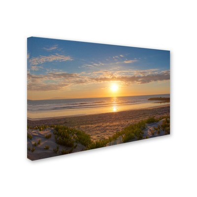 Trademark Fine Art-Chris Moyer 'Pierpont Sunset' Matted Framed Art