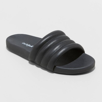 Girls' Shelby Slip-On Slide Sandals - Cat & Jack™ Black 13