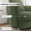 TiramisuBest Swivel Accent Chair,360 Upholstered Bucket Chairs,Comfy Swivel Chair,Sofa Reading Chair for Living,Bedroom,Green - 3 of 4