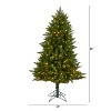 5ft. Spruce Artificial Christmas Tree with 250 Color Changing LED Lights, Remote & 586 Branches – Modern Tech Holiday X-Mas Tree - 2 of 4