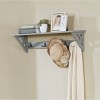 36" Middlebury Coat Hook with Shelf Gray - Alaterre Furniture - 2 of 4