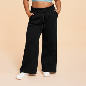 Blogilates Women's Travel Trouser High-Rise Wide Leg Sweatpants - 1 of 4