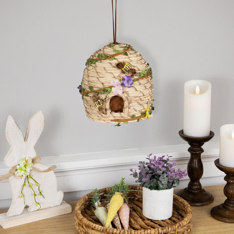 Northlight Beehive with Bees Spring Hanging Decoration - 6.25", 2 of 7