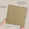 Americanflat 24x24 Picture Frame with Polished Plexiglass - Use as 11x14 Frame with Mat or 24x24 Frame Without Mat - Streamline Collection - White - 4 of 4
