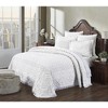 Heirloom 100% Cotton Soft & Breathable Chenille Tufted Lightweight Medallion Design Bedspreads, All-Season, Machine Washable - 4 of 4