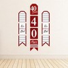 Big Dot of Happiness We Still Do - 40th Wedding Anniversary - Hanging Vertical Paper Door Banners - Party Wall Decoration Kit - Indoor Door Decor - 3 of 4