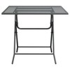 vidaXL Patio Table, 31.5"x31.5"x28.3" Expanded Metal Mesh Anthracite - 3 of 4