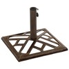 VidaXL Umbrella Base Bronze 17.3 inches x17.3 inches x12.2 inches  Cast Iron - 3 of 4
