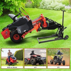 550 Lbs Lawn Mower Lift | Riding Lawn Mower Lift Jack for Lawn Tractors, Zero Turn Mowers, and All Riding Mowers - 1 of 4