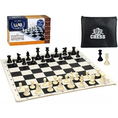 We Games Ultimate Compact Tournament Chess Set With Silicone Chess