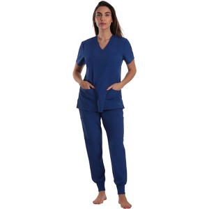 Just Love Women's V-Neck Scrub Set with Jogger Pants  Comfortable and Stylish Medical Uniform - 1 of 3