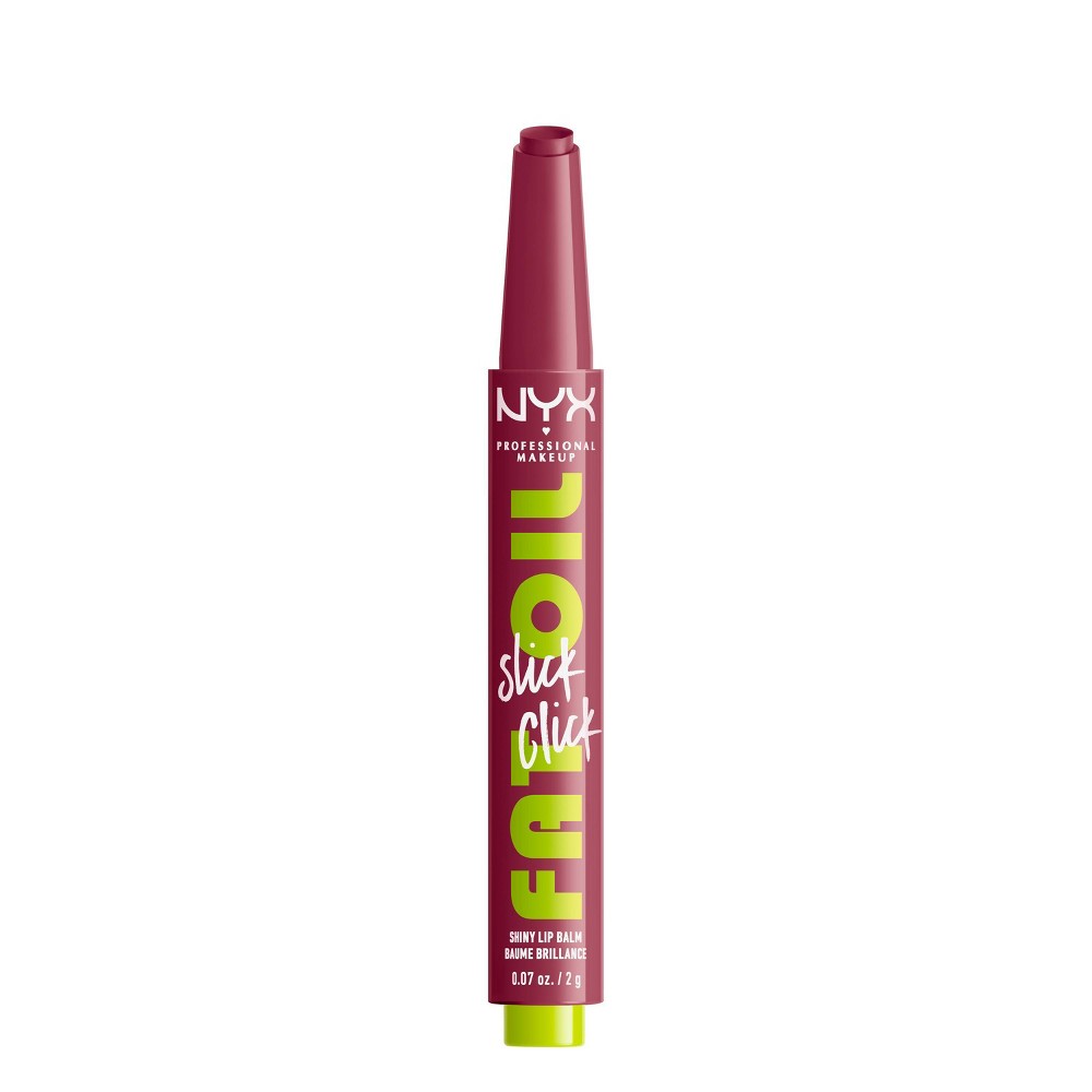 Photos - Lipstick & Lip Gloss NYX Professional Makeup Fat Oil Slick Click Tinted Lip Balm - That's Major - 0.07oz 