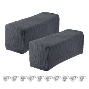 Unique Bargains Breathable Soft Wrinkle Resistant Polyester Armrest Covers - 1 of 4