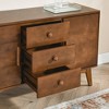 47.3" Mid-Century Modern Furniture Sideboard Cabinet with 3 Drawers, Buffet Storage Console Cabinet for Kitchen, Dining Room, or Living Room - 2 of 4