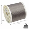 Jumbl 1/8” Wire Rope, Indoor & Outdoor 7x7 Stainless Steel Wire with 1,510lb Break Strength - 2 of 4