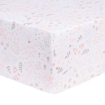 Trend Lab Fitted Crib Sheet - Blush Floral