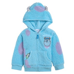 Disney Monsters Inc. Baby Cozy Faux Sherling Cosplay Hoodie Infant Sizes (12 Months - 6) - 1 of 4