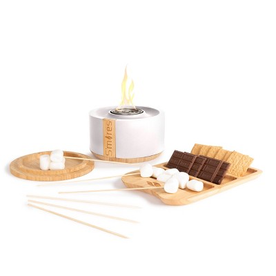 Smore's Gift Set with Bamboo Tray - White - Terra Flame
