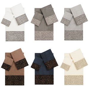 Linum Home Textiles 100% Turkish Cotton SPOTS Embellished Towel Set - 1 of 4