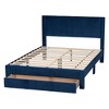 Baxton Studio Elora Pleated Velvet Storage Bed - 2 of 4