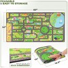 Sorbus 32"x60" City Roads Themed Washable Rug for Kids - For playrooms, classrooms, and bedrooms - 2 of 4