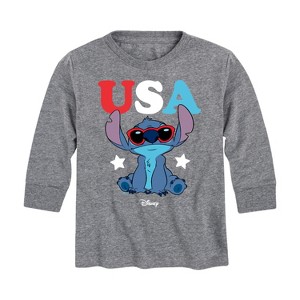 Boys' - Lilo and Stitch -  Long Sleeve Graphic T-Shirt - 1 of 4