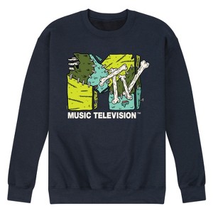 Men's - MTV - Logo Halloween Graphic Fleece Sweatshirt - 1 of 4