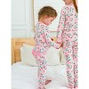 RuffleButts SoftSnooze Big Girls Ruffle Long Sleeve Pajama Set - 4 of 4