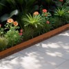VEVOR Steel Landscape Edging, 10 Packs 40 x 4.5 in Weather-Resistant & Pre-Rust Metal Landscape Edging, Bendable Garden Edging Border, Brown - 2 of 4