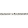 Black Bow Jewelry 4.5mm, Sterling Silver Solid Pave Curb Chain Necklace - 4 of 4