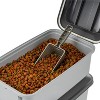 IRIS USA WeatherPro Airtight Pet Food Storage Container, 14 lbs, Gray, 2Pk - 2 of 4