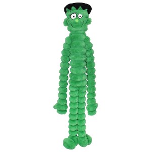 Multipet Crimpy Cuddlerz Green Halloween Frankenstein Dog Interactive Plush Toy - Green - 1 of 4