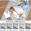 Washable Rug with TPR Non-Slip Backing, Thin Distressed Vintage Rug Low-Pile Floor Carpet Stain Resistant Rugs for Living Room Bedroom, Entryway - 4 of 4