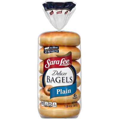 Sara Lee Deluxe Plain Bagels - 20oz