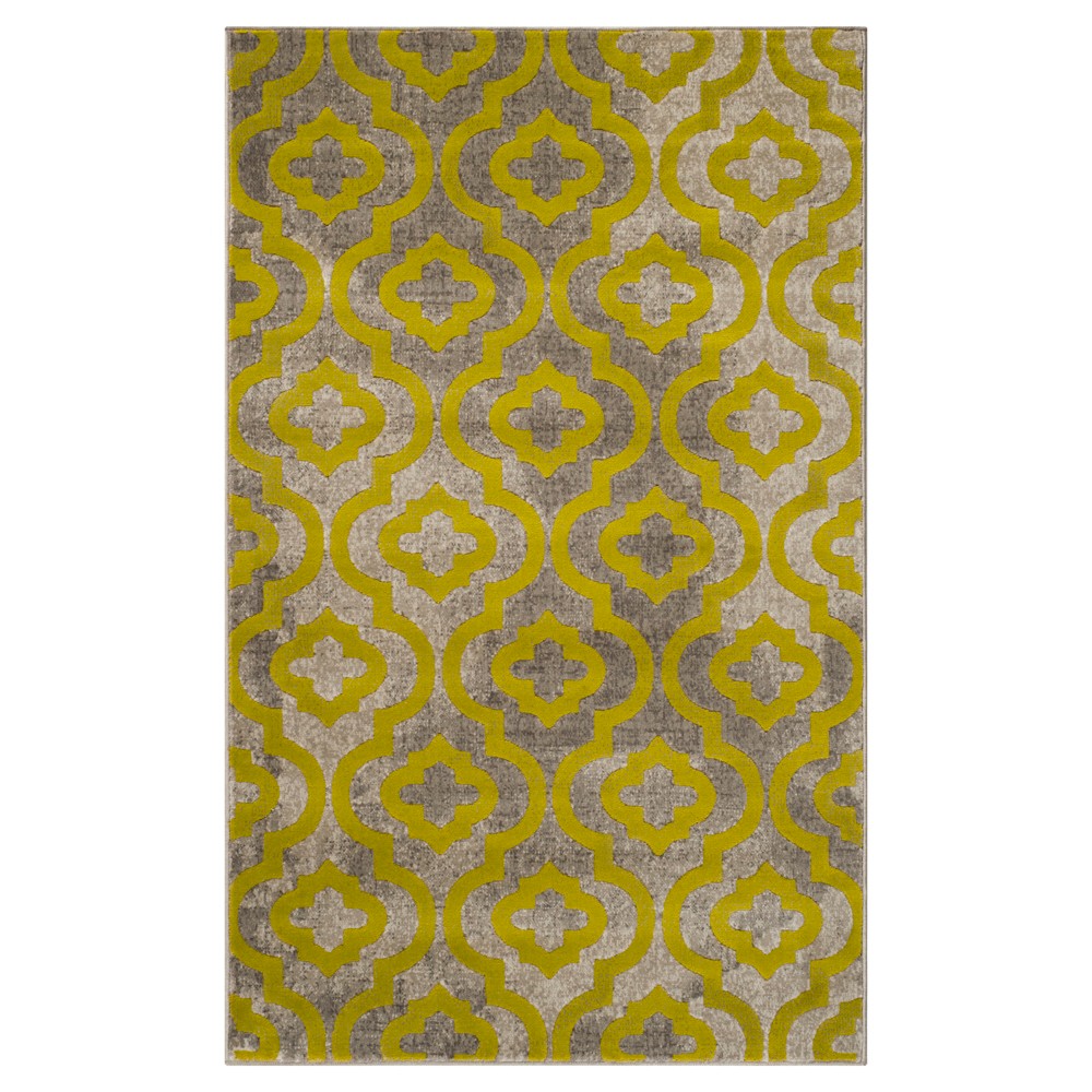 3'x5' Milo Accent Rug Light Gray/Green - Safavieh