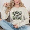 Simply Sage Market Women's Graphic Sweatshirt Crazy Plant Lady Colorful - image 2 of 3