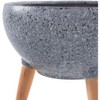 Mark & Day Oryahovitsa 10"H x 13"W x 13"D Modern Gray Planter - 3 of 4