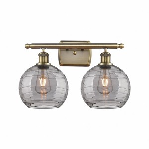 Innovations Lighting Athens Deco Swirl 2 - Light Vanity in  Antique Brass - 1 of 1