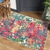 Non-Slip Washable Vintage Rug - Low Pile Throw Carpet for Living Room, Entrance, Laundry & Indoor Use - 2 of 4