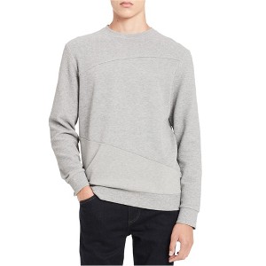Calvin Klein Mens Pieced Textured Sweatshirt - 1 of 1