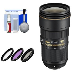 Nikon AF-S NIKKOR 24-70mm f/2.8E ED VR Lens with 82mm Filter & Cleaning Kit - 1 of 4